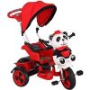 Babyhope 127 Little Panda Ebeveyn Kontrollü Tenteli Müzikli Tricycle Üç Teker Bisiklet